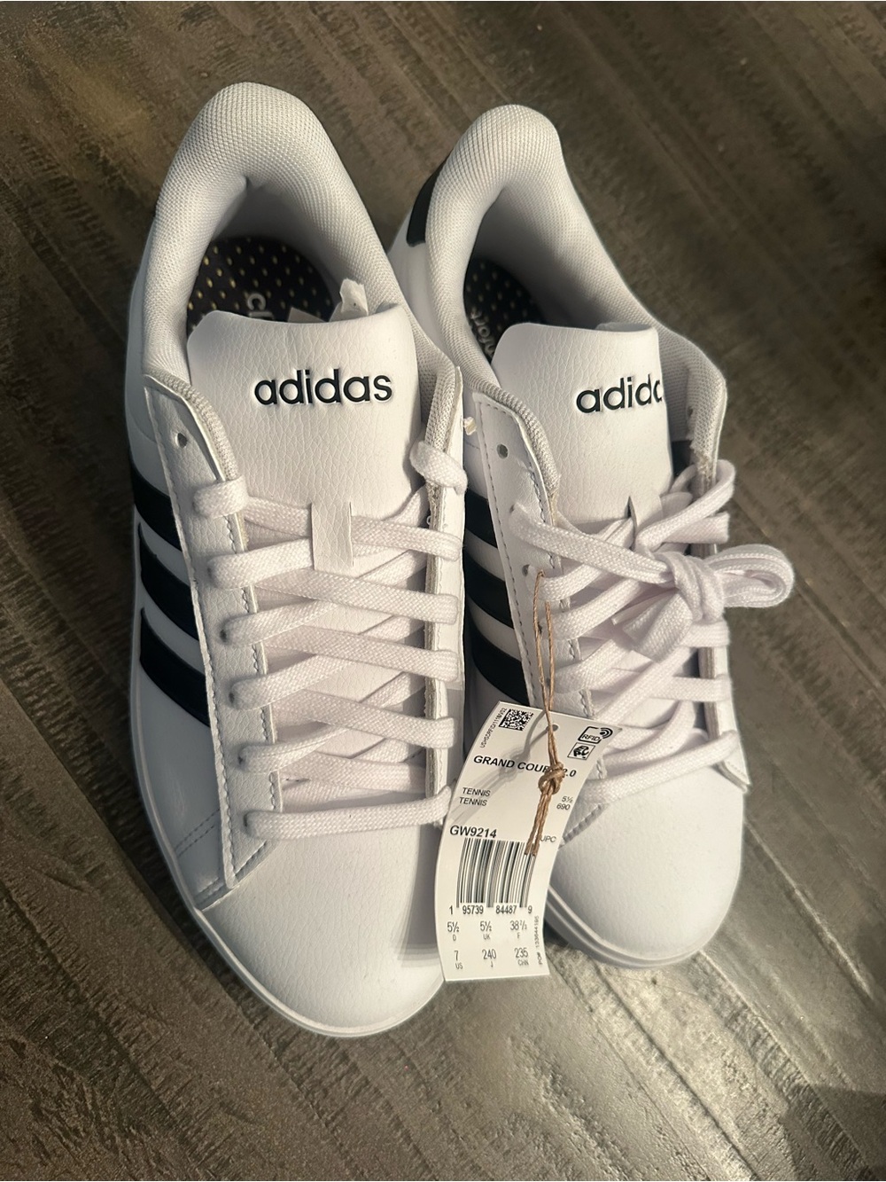 adidas White & Black Grand Court Women's Sneakers